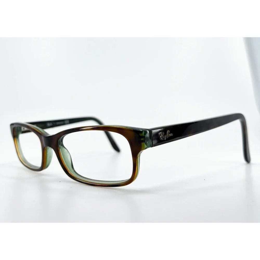 Ray-Ban RB5187 2445 Eyeglasses Frames Brown Rectangular Full Rim 50-16-140 1873